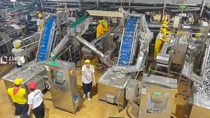 Ligne de mise en conserve de poisson