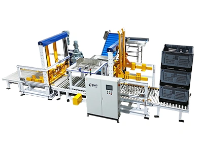 Alimentateur de caisses – Basculeur automatique de caisses – Collecteur de caisses