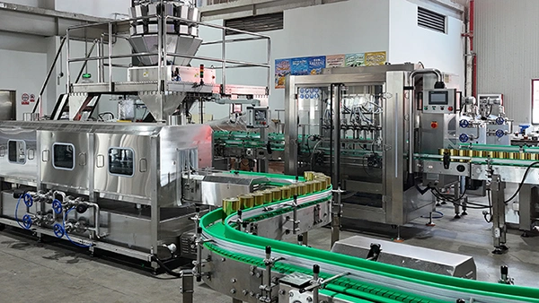 Ligne de mise en conserve alimentaire