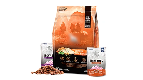 Ligne de production d'aliments pour animaux en sachet